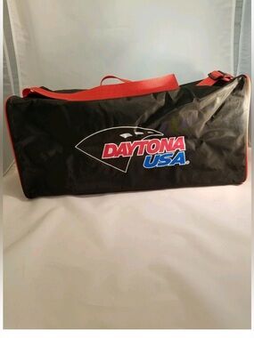 Black and red Daytona USA duffle bag #racing #motorsport